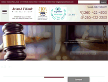 Tablet Screenshot of familylawfortwayne.com